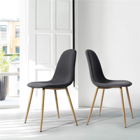 Chaise de salle à manger confortable en bois naturel, pieds en poly et en écorce, chaise d'appoint Cherner