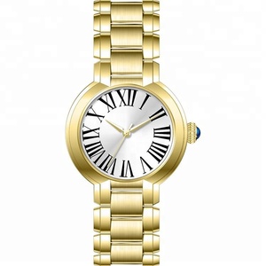 Productos más vendidos en alibaba reloj caras muñeca de cristal al por mayor tiempo de la manera señoras del acero inoxidable - Product Image 3
