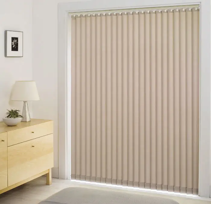 PVC and Fabric window blind Vertical Window Blinds motorised smart shades pvc slat vertical blinds