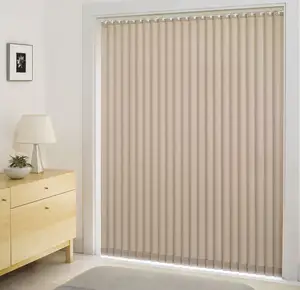 PVC and Fabric window blind Vertical Window Blinds motorized smart shades pvc slat electric vertical blinds