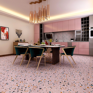 <span class=keywords><strong>Rosa</strong></span> di lusso di ceramica di stile terrazzo pavimento del bagno <span class=keywords><strong>piastrelle</strong></span> della cucina - Product Image 2