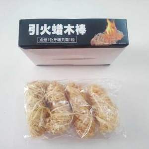 4 bastoni Pacchetto Accessori BBQ Lana di Legno Naturale Del Carburante Avviamento di Fuoco - Product Image 3