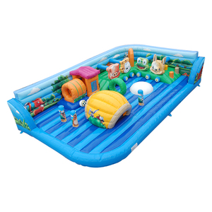 Città del Divertimento Gonfiabile a Tema Giungla con Percorso a Ostacoli di Cheer Amusement - Product Image 1