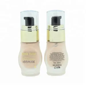 Âm Nhạc Flower Thương Hiệu Trang Điểm 30ML Mặt Lỏng Foundation Che Khuyết Điểm Kem Dưỡng Ẩm Kiểm Soát Dầu Mặt Cơ Sở Lỏng BB Cream