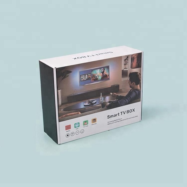 Custom Printing Corrugated Cardboard Mailer Smart TV Box