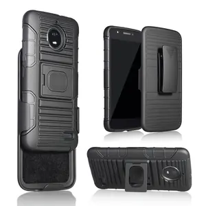 Robot case for motorola e4 plus,case cover for moto e4 plus case with kindstand and belt clip