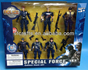 Ensemble de jouets figurines de Police, jouets militaires en plastique, ensemble de jeu de policier - Product Image 1