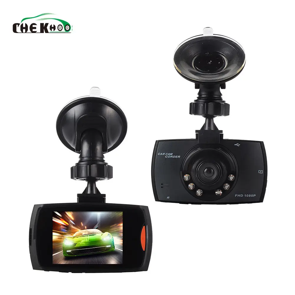 Câmera do carro DVR Full HD 1080P 140 Graus Dashcam Video Registrar para Visão Noturna Automática G-Sensor De Colisão veículo Cam Recorder