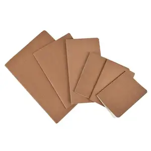 Suministros de papelería para hacer ejercicio, cuaderno de papel Kraft personalizado en blanco, para la escuela