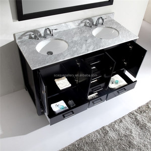 Meja Rias Kamar Mandi Gaya Amerika, Satu Buah Vanity Top Grade dengan Wastafel Seni - Product Image 1