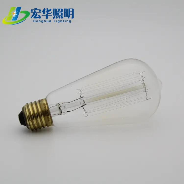 St64 E27 25w 40w 60w Edison style clear vintage bulb for decoration