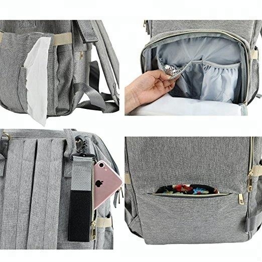 Personnalisé mini mode hommes camo bébé poupée sac à langer avec matelas à langer