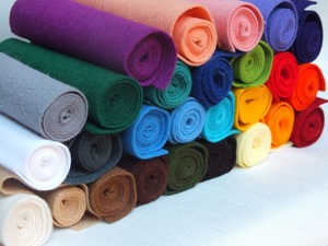 Bán buôn len màu cảm thấy 35% <span class=keywords><strong>polyester</strong></span> 65% len pha trộn cảm thấy cho vật liệu giày - Product Image 6