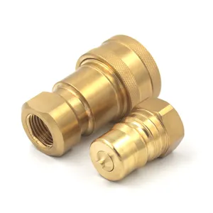 KZD 1/2 inch ISO7241-1B Parker 60 brass interchange double O-ring quick coupler for water and air hose