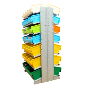 Organizador de contenedor de estante de gravedad móvil para almacén y garaje - Product Image 1