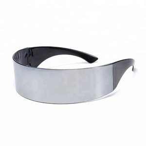 Wrap Around <strong>Mirror</strong> <strong>Sunglasses</strong> Comfortable Lightweight Durable PC Lenses Rimless Frame UV Protection Outdoor 2018 - Product Image 1