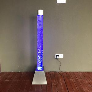 Tube à bulles <span class=keywords><strong>d</strong></span>'<span class=keywords><strong>eau</strong></span> <span class=keywords><strong>d</strong></span>écoratif en acrylique, colonne à bulles <span class=keywords><strong>d</strong></span>'<span class=keywords><strong>eau</strong></span> ronde avec lumière LED et lumière modifiable pour <span class=keywords><strong>salle</strong></span> sensorielle - Product Image 4