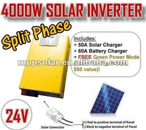 4000w de salida 24v 60a solar upsinversor de onda sinusoidal pura la fase de separación delinversor cargador - Product Image 1