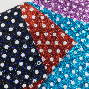 Polka Dot brillo grueso imitación <span class=keywords><strong>de</strong></span> cuero para zapatos <span class=keywords><strong>de</strong></span> arcos bolsas <span class=keywords><strong>de</strong></span> <span class=keywords><strong>tela</strong></span> - Product Image 6