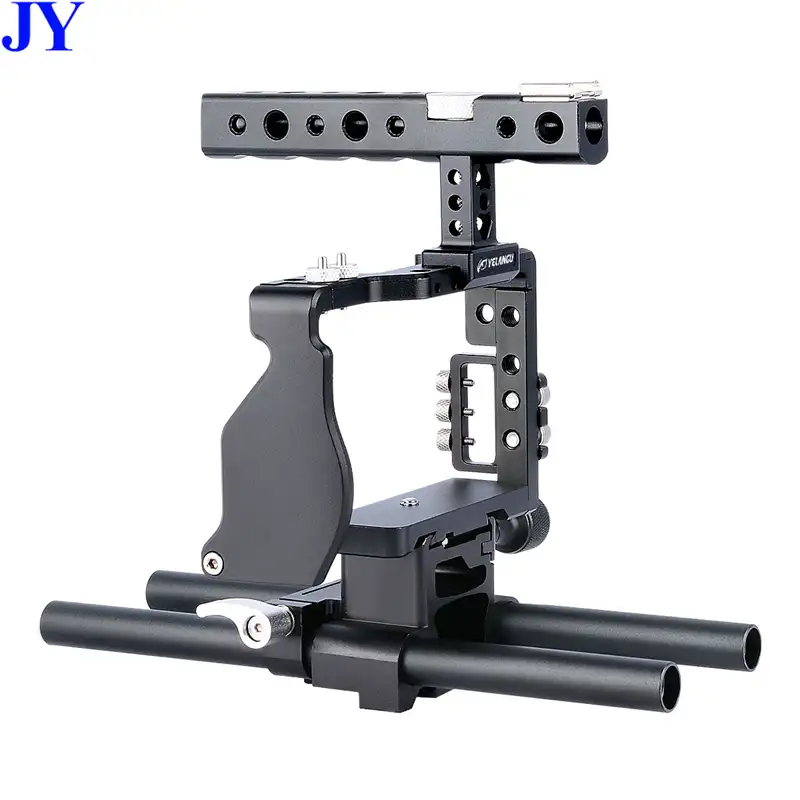 JingYing оборудование для фотосъемки из алюминиевого сплава клетка для цифровой зеркальной камеры Sony a6000 a6300 a6500