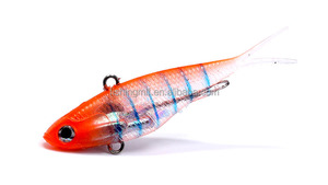 Vibe hure Fork coda Transam Super forza TPR vibrazione plastica vibrazione pesca all'ingrosso <span class=keywords><strong>triglia</strong></span> 115mm plastica morbida pesce Vibe MLF - Product Image 6