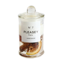 Bougie parfumée en cire de gelée à l'odeur de tranches de citron, sans fumée, longue durée de combustion, lumière chaude, aromathérapie, pot romantique, décoration d'intérieur