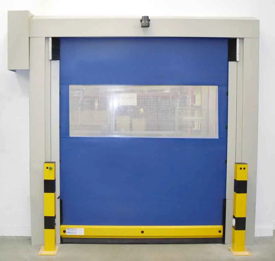 Blue Fast PVC Shutter Door Plastic Roller Shutter for freezing or food