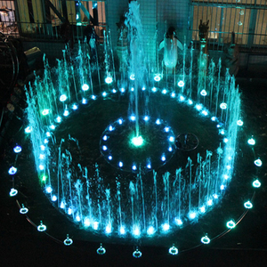 <span class=keywords><strong>Fontaine</strong></span> <span class=keywords><strong>d</strong></span>'eau intérieure/extérieure personnalisée de 2 à 6 mètres avec lumières LED musicales et jet de mousse pour applications de parc - Product Image 1