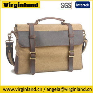 Style simple <span class=keywords><strong>en</strong></span> toile pas chers petits serviettes, pour les hommes avec une pochette <span class=keywords><strong>en</strong></span> <span class=keywords><strong>cuir</strong></span> poignée - Product Image 1