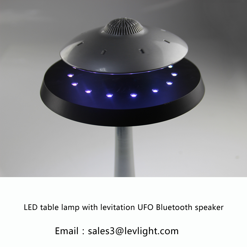 Lévitation LED lampe de table avec UFO Bluetooth haut-parleur conception originale par HCNT