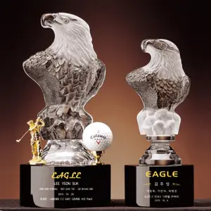 Luxuriöse Leadership Crystal Eagle Trophy für Golf Winner Awards