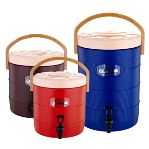 9L Winners Portable Sports Cooler Water Beverage Dispenser With Flat Seat Lid Blue