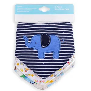 Quần Áo Trẻ Mới Biết Đi INS 100% Cotton Mô Hình Động Vật Dễ Thương Baby Bandana Organic