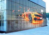 Écran d'affichage publicitaire LED transparent pour fenêtre en verre intérieur, affiche, mur vidéo LED transparent P3.9 P5.2 P10.4