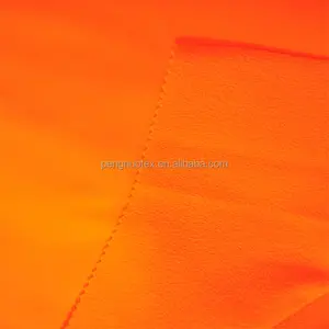Rompi keselamatan kain/kain dengan kain tahan air dan pu lapisan orange fluorescent untuk rompi keselamatan