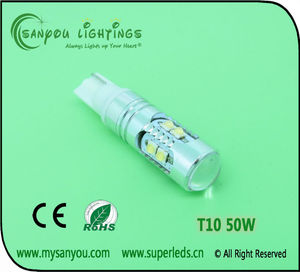 <span class=keywords><strong>auto</strong></span> led light factory t10 50w <span class=keywords><strong>cris</strong></span> de puissance élevée - Product Image 1