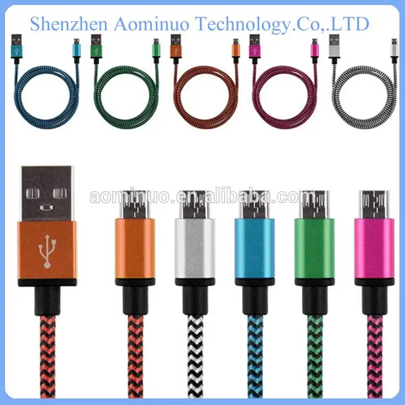 new products 2016 custom usb braided cable Multi Micro USB data charger Cable for samsung S4/S6/S7 edge