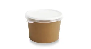 Tigela de sopa biodegradável, 32 oz, ecológica, compostável, uso descartável, tigela de sopa de papel