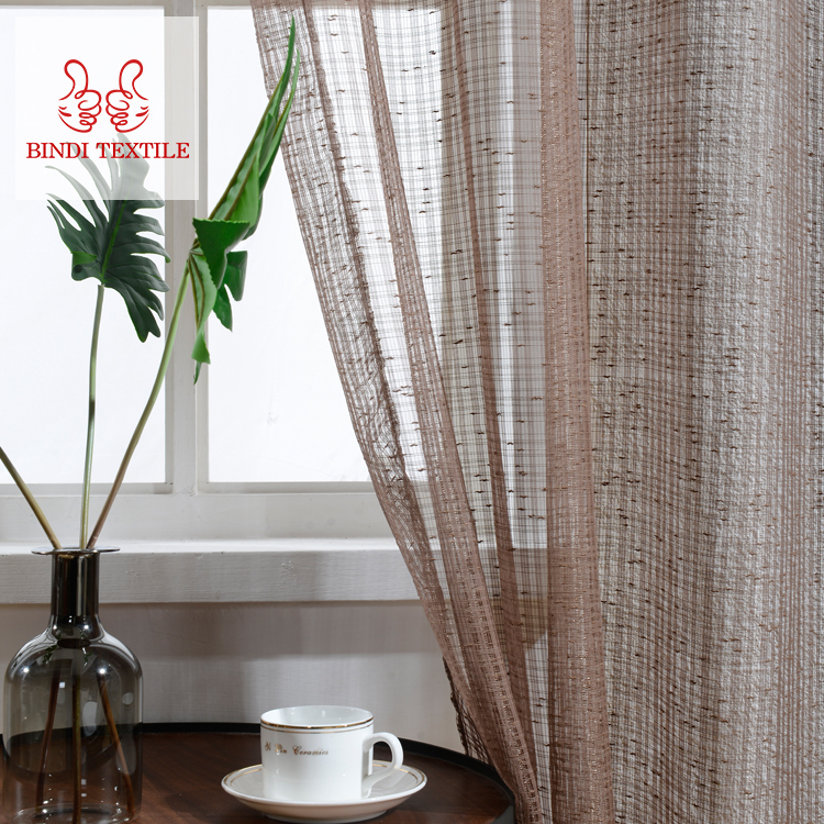 Accueil Textile CSA005 Brodé Sheer Voile Rideau