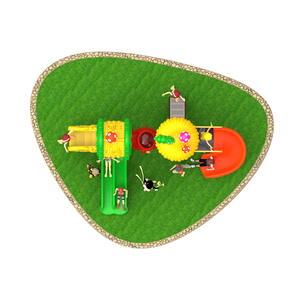 Aire de jeux extérieur pour enfants, en plastique certifié EN1176, matériel environnemental, toboggan pour vente - Product Image 2