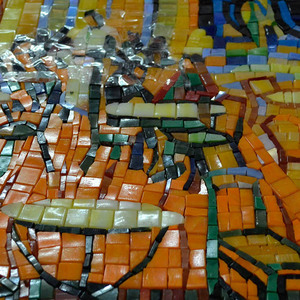 Cafe Terrace at Night Backsplash mattonelle di mosaico di vetro murales piastrelle per hotel lobby decorazione - Product Image 4