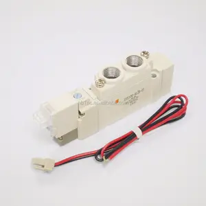 Válvula solenoide pneumática de 1/8 polegadas dc12v 5/2, válvula solenoide de SY5120-01 vias