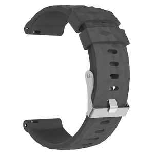 Correa de silicona de repuesto de 24mm, correa de reloj transpirable para <span class=keywords><strong>9</strong></span> 7 <span class=keywords><strong>Suunto</strong></span> Spartan Sport Wrist HR <span class=keywords><strong>Baro</strong></span> - Product Image 3