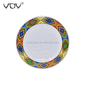 مصنع بيع بالجملة سيراميك بورسلين أبيض تصميم مطبوع من الفن الاثيوبي اريتريان - Product Image 1