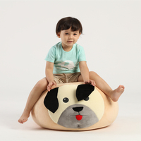 Canapé pouf en velours pour enfants, Design Animal moderne, mignon, tabouret rond, chaise paresseux, 1 pièce