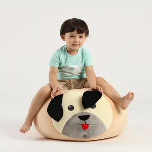 Современный дизайн животных, милый бархатный круглый стул для собак, стул для детей, ленивый диван