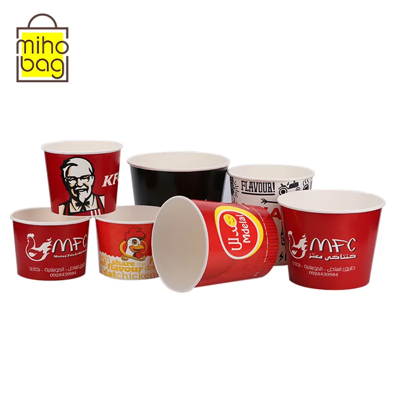 food grade paper cup height eco friendly custom paper popcorn box for sale