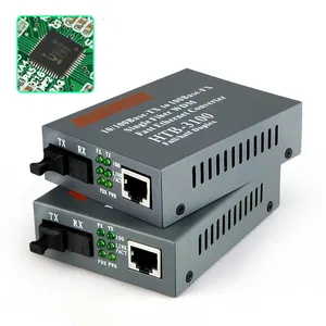 10/100 M 1310/1550nm Single Mode Single Fiber WDM Bidirectionele 25 km Glasvezel Media Converter Prijs