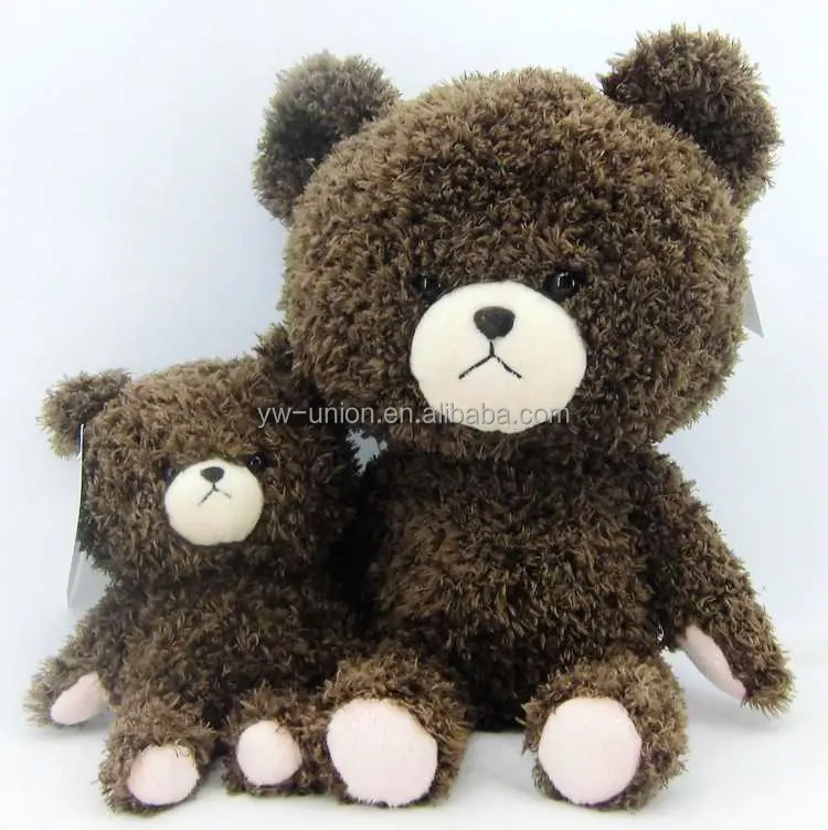Плюшевый черный медведь 30 см/Диктофон, плюшевая игрушка, плюшевый медведь