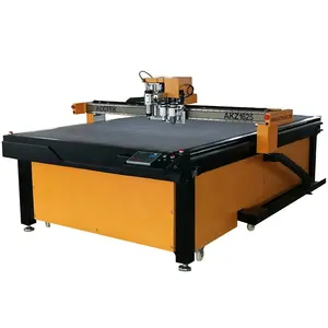 Acctek 1600*2500 Mm Area Kerja CNC Tray Bergetar Pisau Mesin Pemotong untuk Busa Kain Kulit Bulat Pisau Cutter